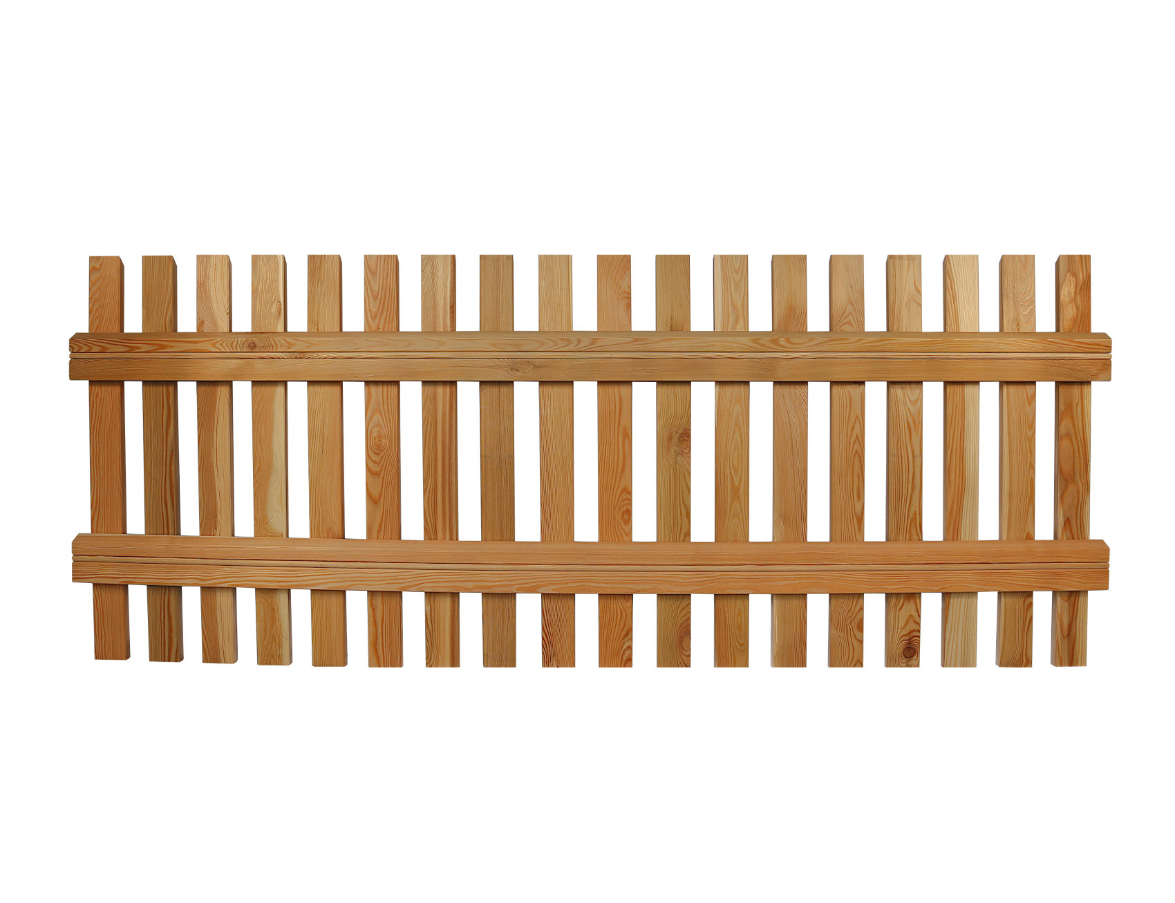 Vorgarten-Zaun "Palisade" | 80 x 200 cm  | Sibirische Lärche