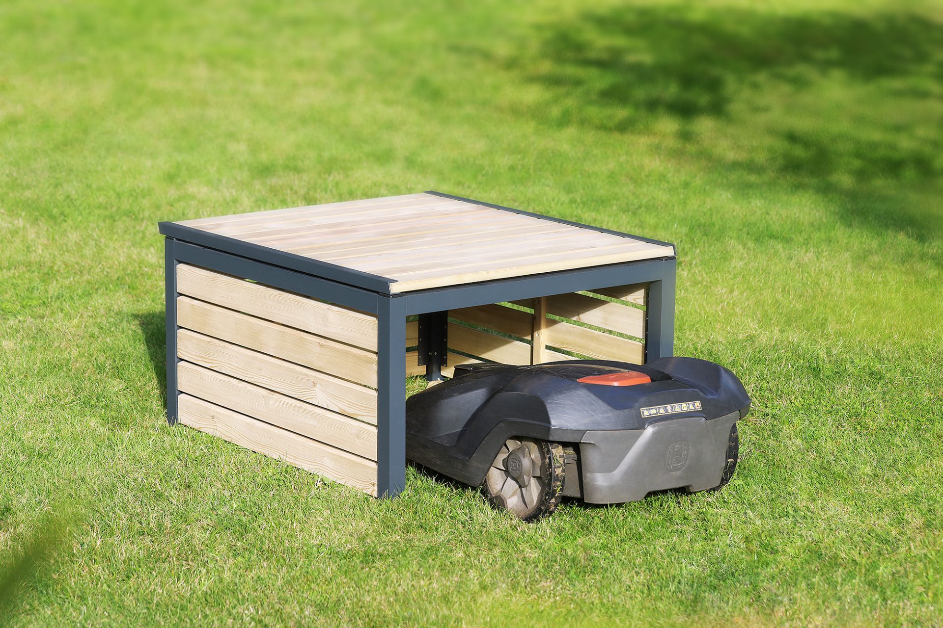 Box für Rasenmähroboter / Mähroboter Mährobotergarage Mähroboterbox